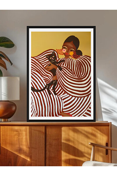 Tuba Decor Tablo dintr-o singură bucată cu rame din lemn pentru sufragerie, s...