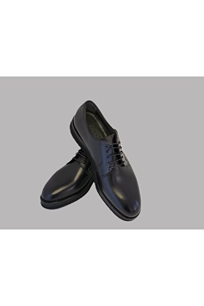 -GÜNLÜK-CASUAL-ERKEK AYAKKABI-HAKİKİ DERİ-SİYAH RENK