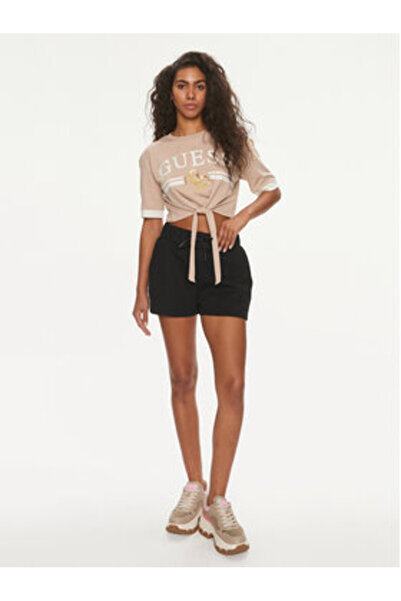 Guess Γυναικείο Αθλητικό Σορτς Μαύρο V3GD13KB3P2