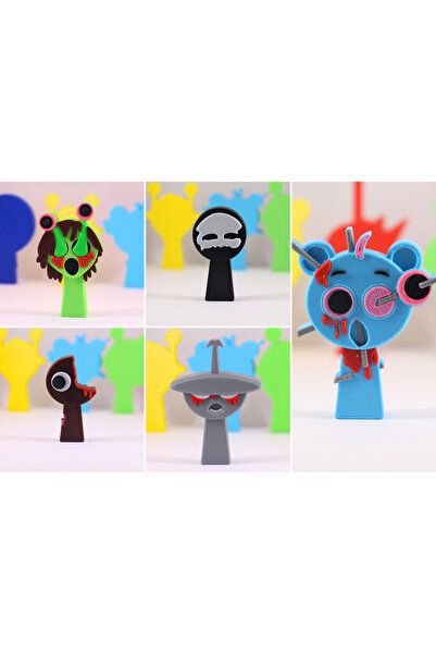 Sprunki Toy Sprunkii Horror Series Figure Set of 5-3