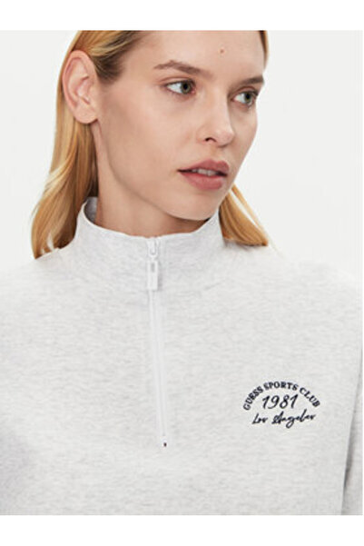 Guess Γυναικείο Φούτερ Γκρι V5GQ06KCS01