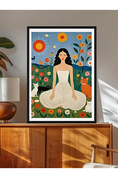 Tuba Decor Tablo dintr-o singură bucată cu rame din lemn pentru sufragerie, sufragerie, bucătărie