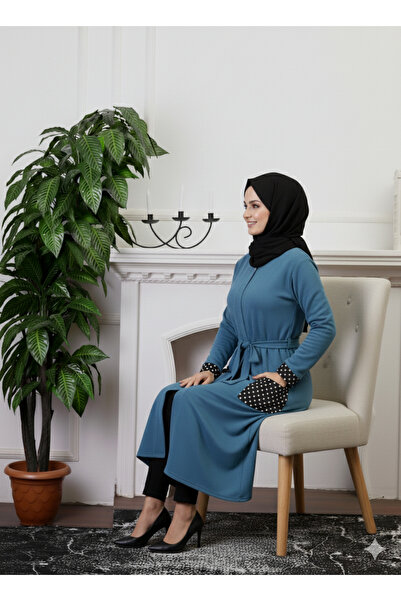 Defkay Есенна/зимна дамска нощница/халат с цип