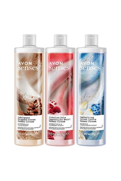AVON Set 3 Shower Gels Cream – Senses Shower Cream