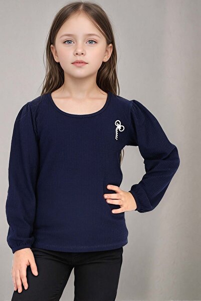 ARYDY بلوزة موسمية للفتيات بتصميم بروش مرصع بالأحجار من عمر 9 إلى 16 سنة