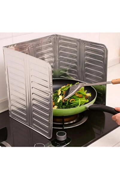 musting Ocak fırın arkası yağ sıçrama koruyucu katlanır alüminyum levha rüzga...