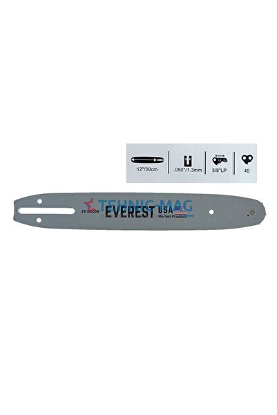 Everest Lamă de drujbă 30 cm, pas 3/8, canelură 1,3 mm - Lanț 45 dinți -