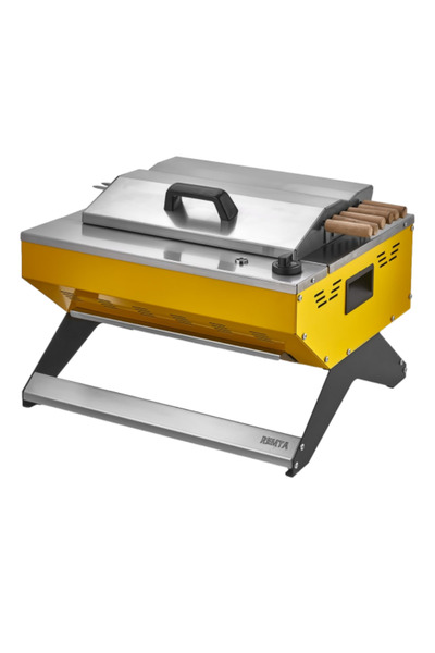 Moratti România Electric barbecue grill, 1700 W, stainless steel, cast iron plates
