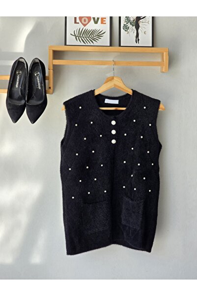 ENDAMIM Stone Detail Yumoş Tri̇ko Short Vest