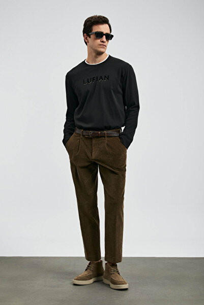 Lufian Sara Siyah Erkek Uzun Kollu T-shirt 112020057