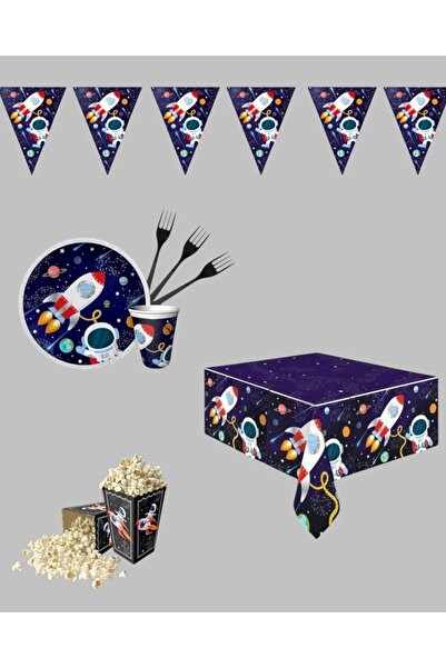 Evabrite Set de petrecere pentru ziua de naștere în spațiu cu concept de astr...