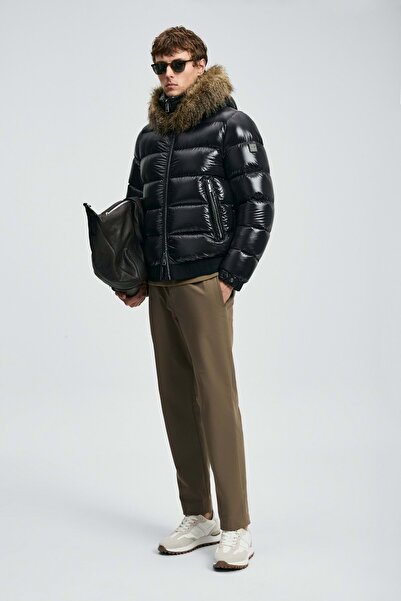 Lufian 112120240 Jeam Goose down Men's Coat Black