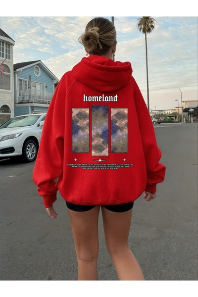 ArtYus Unisex Homeland Colorat Special cu imprimeu Bumbac supradimensionat cu...