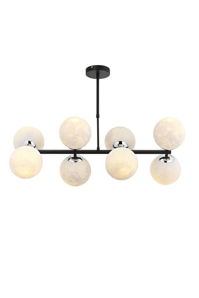 ESSLİGHT Vega 8’li 3D Başlıklı Sıralı Avize Modern Dekoratif Aydınlatma