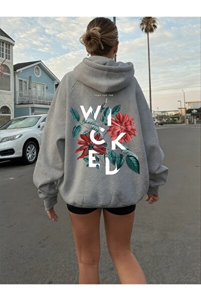 ArtYus Unisex Wicked Colorful Special cu imprimeu Cotton supradimensionat cu glugă Swea tricou