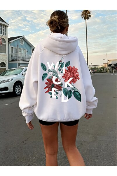 ArtYus Unisex Wicked Colorful Special cu imprimeu Cotton supradimensionat cu glugă Swea tricou