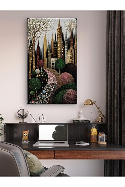 ESLEM HAYAL ŞEHRİ - BASKI KANVAS TABLO