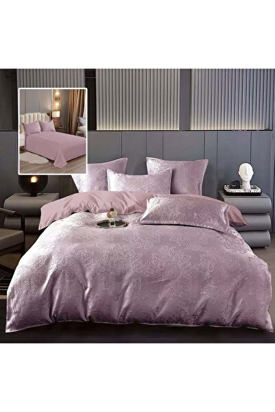 OEM Lenjerie de pat deluxe, din bumbac si policoton, model "Sabina", cu impri...