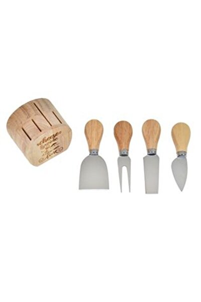 OEM Set accesorii pentru brânzeturi cu bază din lemn - 5 buc.