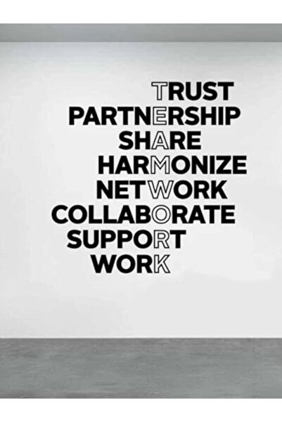 Emaazz LLC لوحة جدارية تحفيزية للعمل الجماعي - ملصق جداري أفقي من الأكريليك ل...