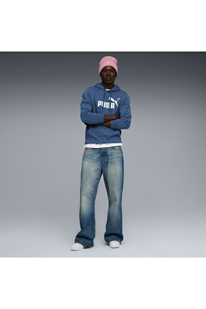 Puma Ess No. 1 Logo Erkek Mavi Günlük Stil Sweatshirt 68257380