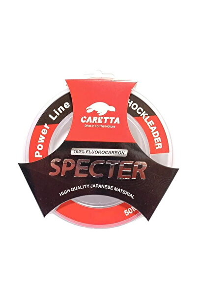 Caretta خيط صيد سبيكتر 0.341 مم 50 متر من الفلوروكربون