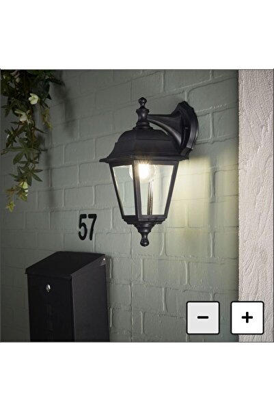 OEM Външна стенна лампа Sima, 1 x E27, 25 W, IP44, черна Изискан стил за ваши...