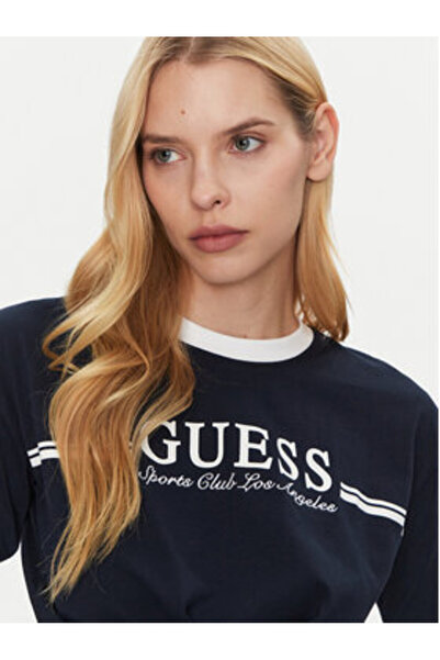 Guess Γυναικείο Μπλουζάκι σε Σκούρο Μπλε Χρώμα V5GI05I3Z14