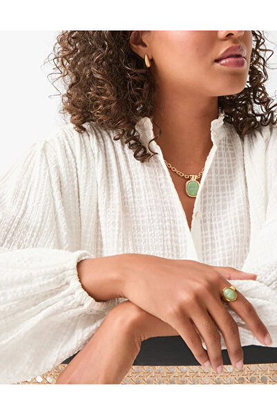 Accessorize VINTAGE STONE NECKLACE Gold