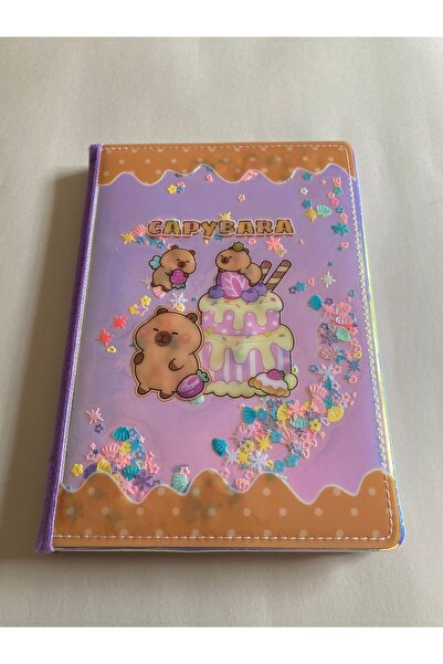 ŞİMŞEK KIRTASİYE BİJUTERİ دفتر ملاحظات كابيبارا FCX 15X21 مع غلاف مخملي وترتر...