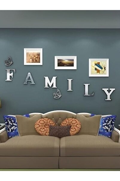 Emaazz LLC 3D Acrylic FAMILY Sign Mirror Wall Décor – DIY Removable Acrylic D...