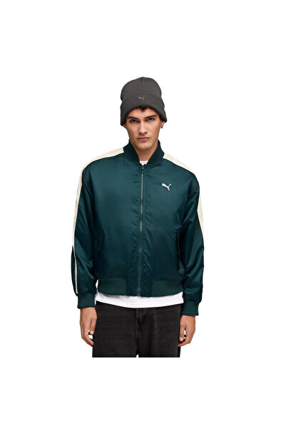 Puma T7 Bomber Erkek Yeşil Günlük Stil Ceket 63347875