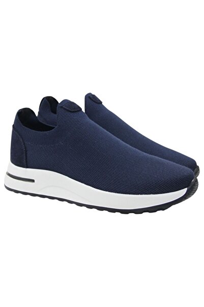 ShoeMaker Men's Navy Blue Comfortable Casual Knitwear Shoes