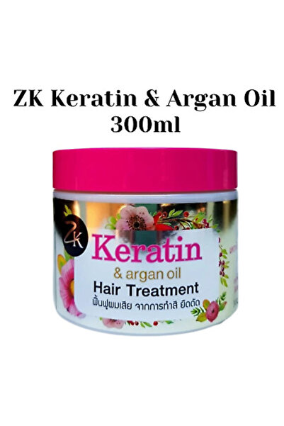 ZILKOPF ZK علاج الشعر بالكيراتين وزيت الأرغان، يغذي الشعر الجاف والتالف والمص...