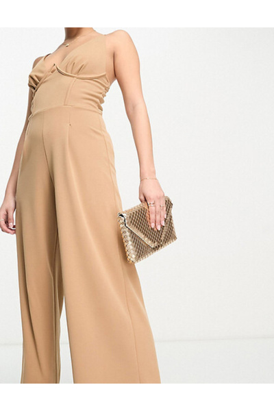 Jaded Rose Jaded Rose jumpsuit, beige