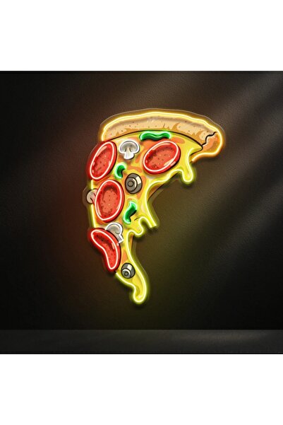 KAMER NEON LED IŞIKLI PİZZA POP ART TABLO