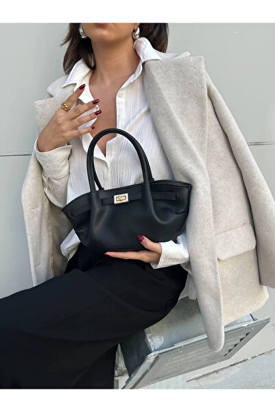 Marvelis حقيبة يد نسائية من بيرلين بقفل أمامي وحزام كتف