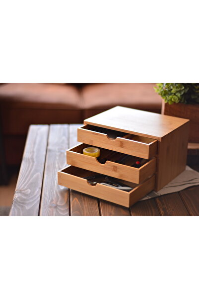 Bambum Bamboo Montana Desktop Organizer Drawers
