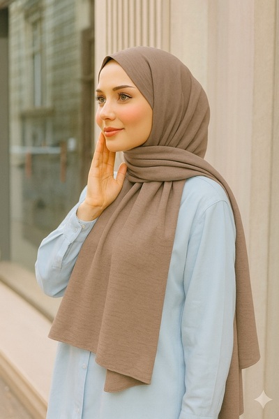 VIEN POLO شال قطني بدون نمط - غير قابل للانزلاق، لا يسبب التعرق، مناسب للاستخ...