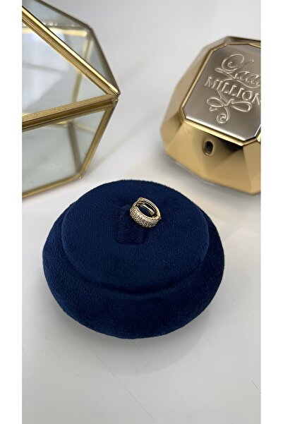 SU PERİSİ TAKI BİJUTERİ Cerrahi Çelik Gold Zirkon Taşlı Kalın Halka Model Pie...