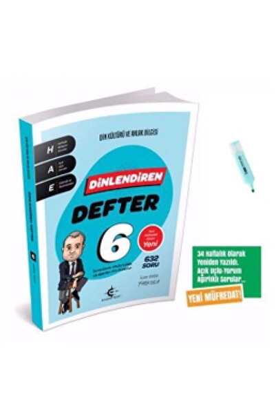Arı Yayıncılık 6.Sınıf Eker Test Din Kültürü Ve Ahlak Bilgisi Dinlendiren Defter