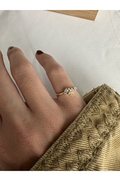 ringbox Green Stone Pinky Finger Ring