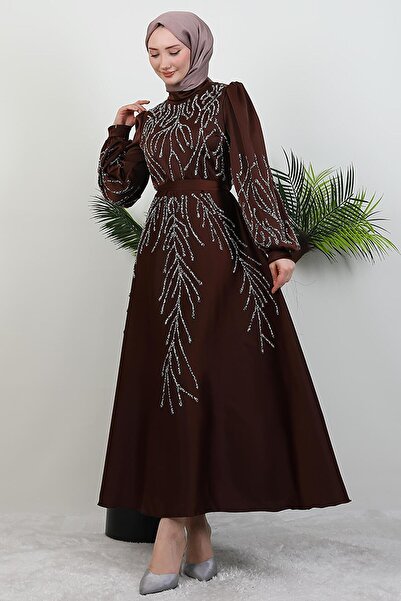 zoezoe Taşlı Abiye Acı Kahve