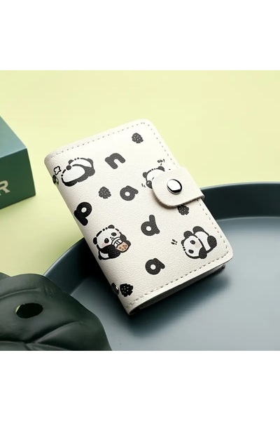 MY NUCA Cute Panda Design Card Holder Credit Card Driver's License Id