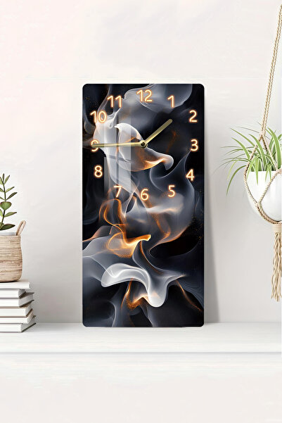 kutuTR Temperli Cam Tablo Saat – 30x60 cm Ebatında UV Baskı – CUSD011