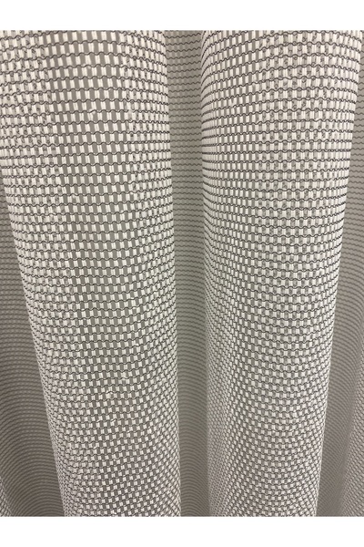 GÖRKEM PERDECİ Gri̇li̇ - Si̇yahli Fi̇le Tül Yeni̇ Sezon Ütü İstemez