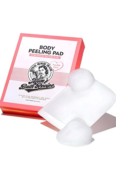 TOPONEE Moms Bath Exfoliating Body Glove - Pack of 8, White