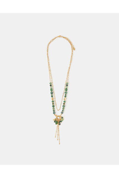 Accessorize Layered Boncuklu Charm Kolye