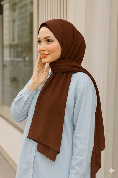 VIEN POLO Şal din bumbac simplu, fără model – anti-alunecare, anti-transpiraţ...