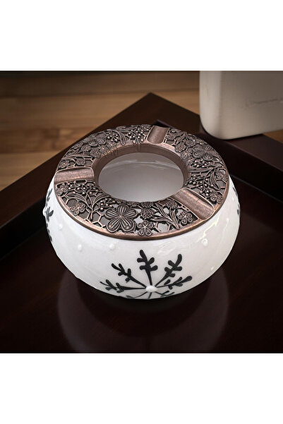 İlbay Çini Takı Black Snowflake Poyraz Ashtray